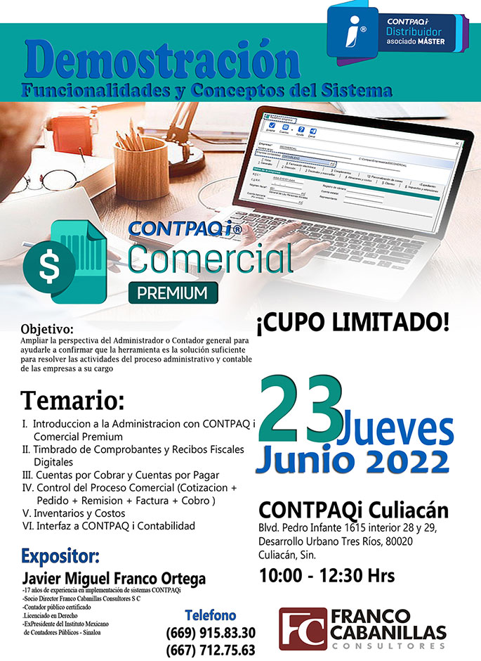 Funcionalidades y Conceptos del Sistema CONTPAQi Comercial Premium